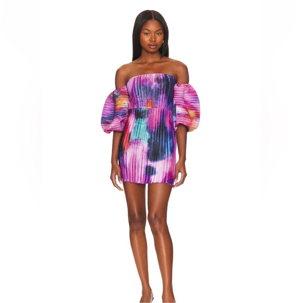 L’IDEE SIRENE MINI DRESS LUMIERE PRINT PINK